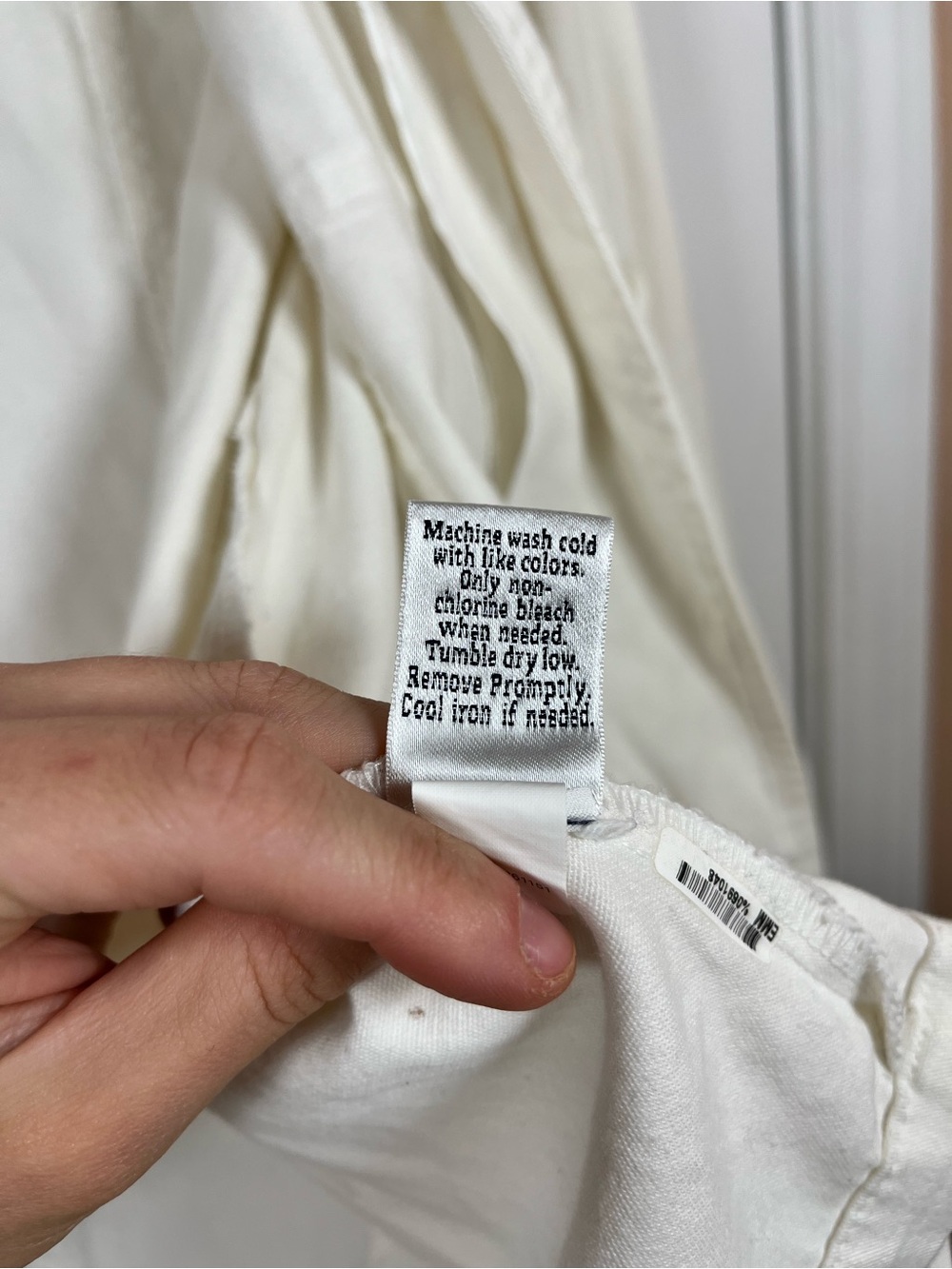 Croft & Barrow Off-White Stretch Cotton Button Up Jacket - Medium - Picture 12 of 16